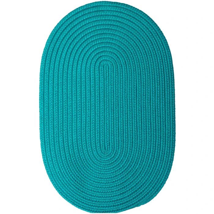 Colonial Mills Boca Raton Oval Rug Turquoise BR56R0 5' X 8' Rug