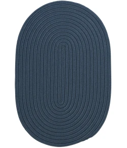 Colonial Mills Boca Raton Oval Lake Blue BR57R0 7' X 9' Rug