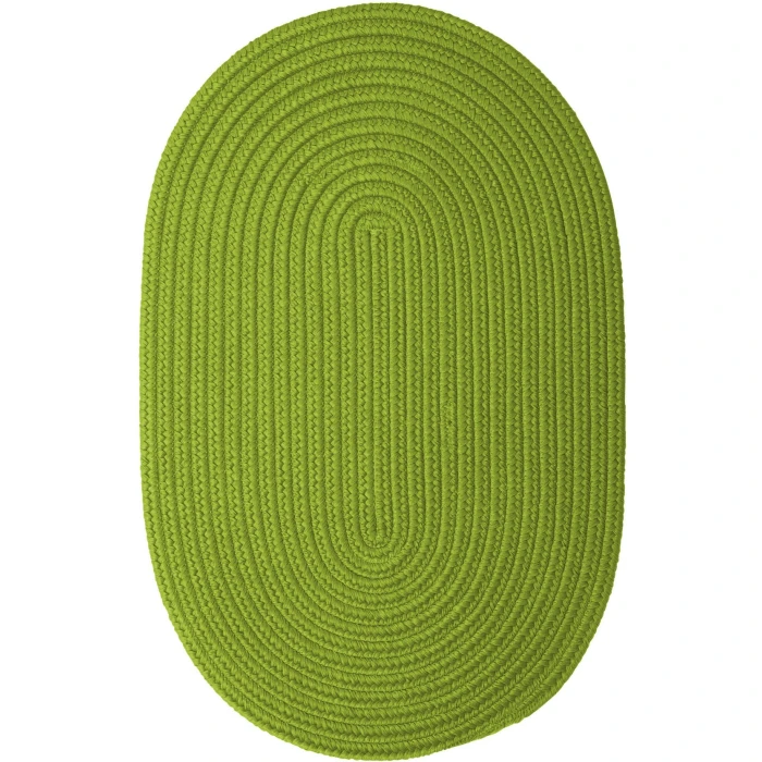Colonial Mills Boca Raton Oval Rug Bright Green BR65R0 7' X 9' Rug