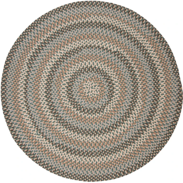 Colonial Mills Boston Common Round Rug Driftwood Teal BC54R0 3' X 3' Rug