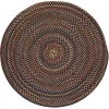 Colonial Mills Cedar Cove Round Dark Brown CV89R0 3' X 3' Rug