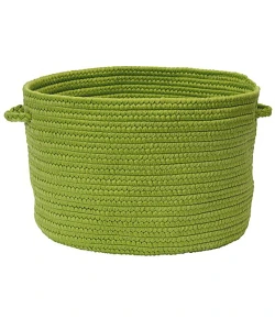 Colonial Mills Boca Raton Baskets Bright Green BR65A0 18"d X 12"h Baskets Rug