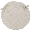 Colonial Mills Boca Raton Chair Pads White BR10A0 15" X 15" (Set of 4) Chair Pads Rug