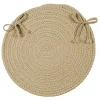 Colonial Mills Boca Raton Chair Pads Linen BR12A0 15" X 15" (Set of 4) Chair Pads Rug