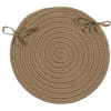 Colonial Mills Boca Raton Chair Pads Cafe Tostado BR13A0 15" X 15" (Set of 4) Chair Pads Rug