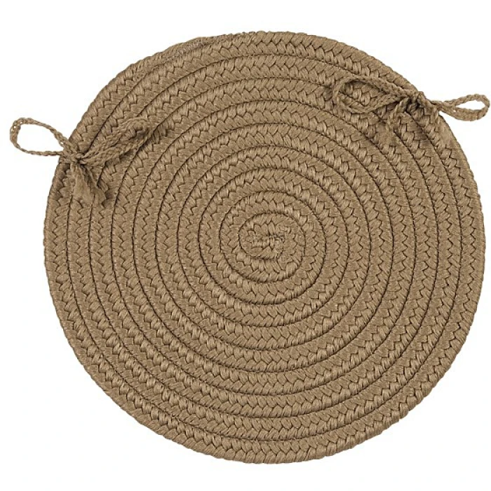 Colonial Mills Boca Raton Chair Pads Cafe Tostado BR13A0 15" X 15" (Set of 4) Chair Pads Rug