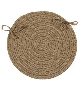 Colonial Mills Boca Raton Chair Pads Cafe Tostado BR13A01 15" X 15" (Single) Chair Pads Rug