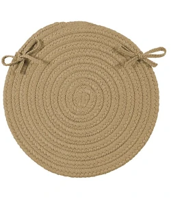 Colonial Mills Boca Raton Chair Pads Cuban Sand BR33A01 15" X 15" (Single) Chair Pads Rug