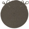 Colonial Mills Boca Raton Chair Pads Gray BR41A0 15" X 15" (Set of 4) Chair Pads Rug