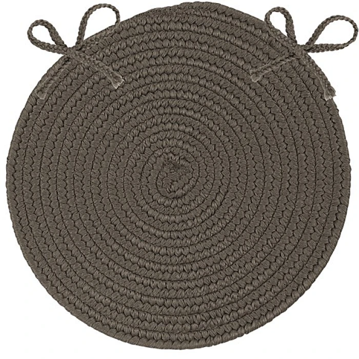 Colonial Mills Boca Raton Chair Pads Gray BR41A0 15" X 15" (Set of 4) Chair Pads Rug