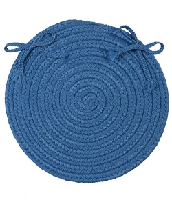 Colonial Mills Boca Raton Chair Pads Blue Ice BR55A01 15" X 15" (Single) Chair Pads Rug
