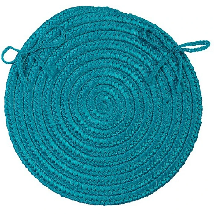 Colonial Mills Boca Raton Chair Pads Turquoise BR56A0 15" X 15" (Set of 4) Chair Pads Rug
