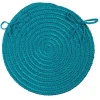 Colonial Mills Boca Raton Chair Pads Turquoise BR56A01 15" X 15" (Single) Chair Pads Rug