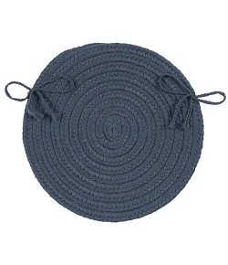 Colonial Mills Boca Raton Chair Pads Lake Blue BR57A0 15" X 15" (Set of 4) Chair Pads Rug