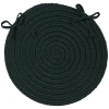 Colonial Mills Boca Raton Chair Pads Dark Green BR64A0 15" X 15" (Set of 4) Chair Pads Rug