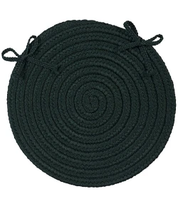 Colonial Mills Boca Raton Chair Pads Dark Green BR64A01 15" X 15" (Single) Chair Pads Rug