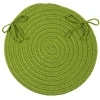 Colonial Mills Boca Raton Chair Pads Bright Green BR65A0 15" X 15" (Set of 4) Chair Pads Rug