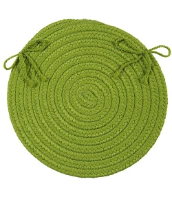 Colonial Mills Boca Raton Chair Pads Bright Green BR65A0 15" X 15" (Set of 4) Chair Pads Rug