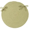 Colonial Mills Boca Raton Chair Pads Celery BR66A0 15" X 15" (Set of 4) Chair Pads Rug