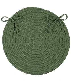 Colonial Mills Boca Raton Chair Pads Moss Green BR69A01 15" X 15" (Single) Chair Pads Rug