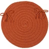 Colonial Mills Boca Raton Chair Pads Rust BR74A01 15" X 15" (Single) Chair Pads Rug