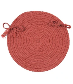 Colonial Mills Boca Raton Chair Pads Terracotta BR78A01 15" X 15" (Single) Chair Pads Rug