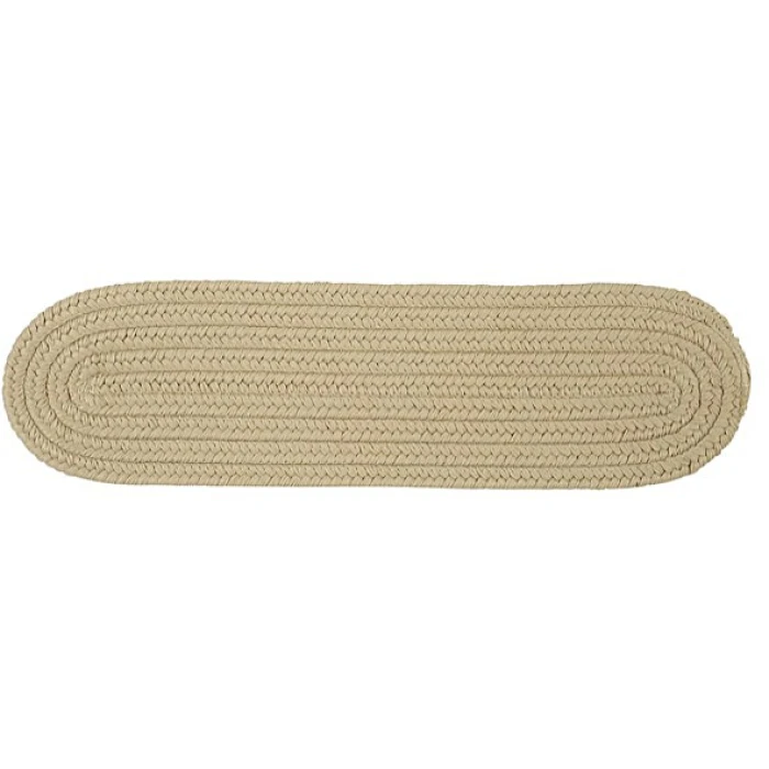 Colonial Mills Boca Raton Stair Treads Linen BR12A00 8" X 28" (Single) Stair Treads Rug