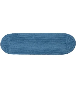 Colonial Mills Boca Raton Stair Treads Blue Ice BR55A0 8" X 28" (Set of 13) Stair Treads Rug