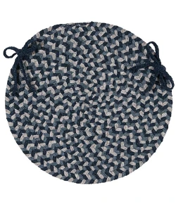 Colonial Mills Boston Common Chair Pads Cape side Blues BC53A01 15" X 15" (Single) Chair Pads Rug
