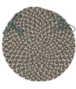 Colonial Mills Boston Common Chair Pads Driftwood Teal BC54A0 15" X 15" (Set of 4) Chair Pads Rug