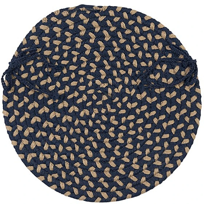 Colonial Mills Brook Farm Chair Pads Bluestone BF53A01 15" X 15" (Single) Chair Pads Rug
