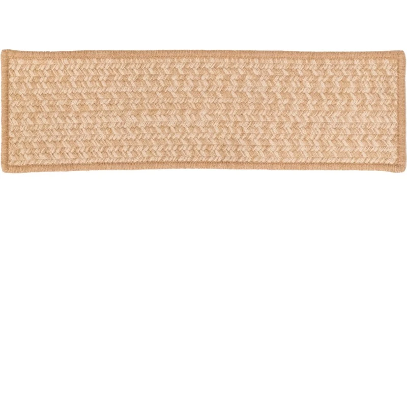 Colonial Mills Hayley Tweed Stair Treads Natural HT91A008 8" X 28" (Single) Stair Treads Rug