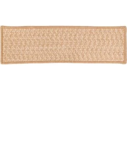 Colonial Mills Hayley Tweed Stair Treads Natural HT91A00 8" X 28" (Set of 13) Stair Treads Rug