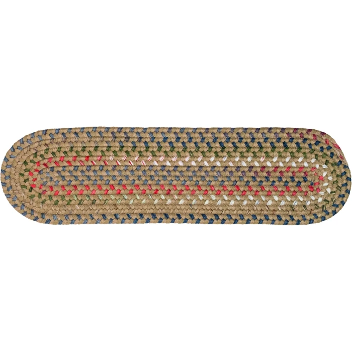 Colonial Mills Wayland Stair Treads Olive WA17A008 8" X 28" (Set of 4) Stair Treads Rug