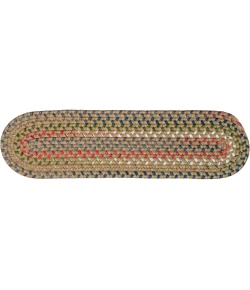 Colonial Mills Wayland Stair Treads Olive WA17A0 8" X 28" (Set of 13) Stair Treads Rug