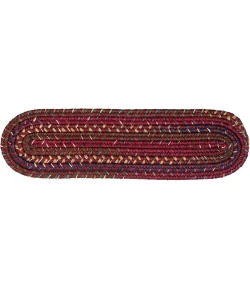 Colonial Mills Worley Stair Treads Burgundy WY71A008 8" X 28" (Set of 4) Stair Treads Rug
