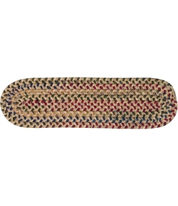 Colonial Mills Worley Stair Treads Natural WY18A0 8" X 28" (Set of 13) Stair Treads Rug