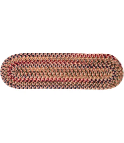 Colonial Mills Worley Stair Treads Red WY86A008 8" X 28" (Set of 4) Stair Treads Rug