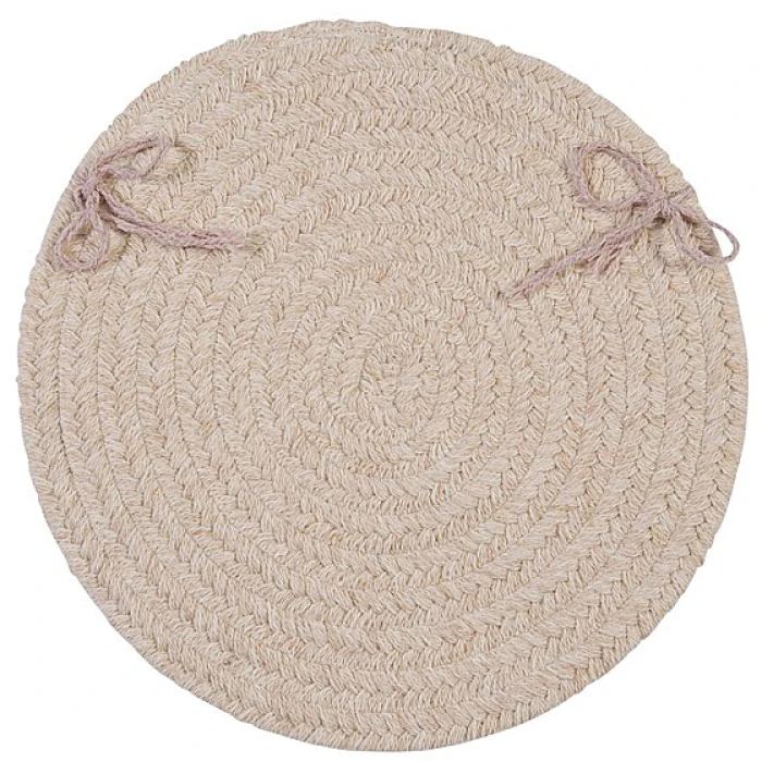 Colonial Mills Bristol Chair Pads Natural WL00A01 15" X 15" (Single) Chair Pads Rug
