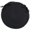 Colonial Mills Bristol Chair Pads Black WL05A0 15" X 15" (Set of 4) Chair Pads Rug