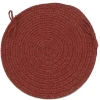 Colonial Mills Bristol Chair Pads Rosewood WL11A0 15" X 15" (Set of 4) Chair Pads Rug