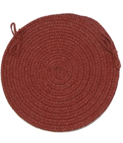 Colonial Mills Bristol Chair Pads Rosewood WL11A0 15" X 15" (Set of 4) Chair Pads Rug