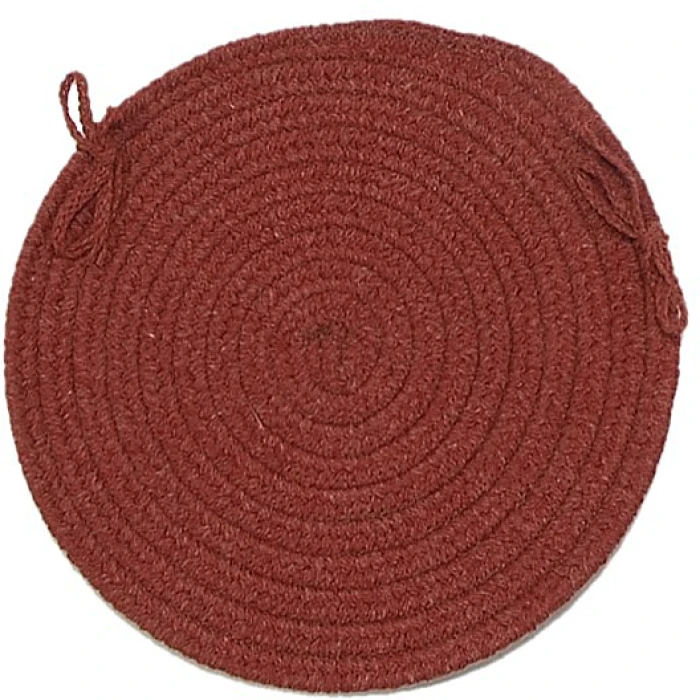 Colonial Mills Bristol Chair Pads Rosewood WL11A0 15" X 15" (Set of 4) Chair Pads Rug