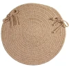 Colonial Mills Bristol Chair Pads Oatmeal WL13A0 15" X 15" (Set of 4) Chair Pads Rug