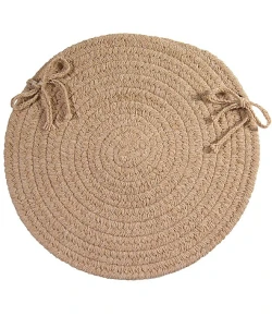 Colonial Mills Bristol Chair Pads Oatmeal WL13A01 15" X 15" (Single) Chair Pads Rug
