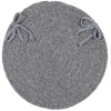 Colonial Mills Bristol Chair Pads Gray WL18A0 15" X 15" (Set of 4) Chair Pads Rug