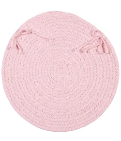 Colonial Mills Bristol Chair Pads Blush Pink WL20A0 15" X 15" (Set of 4) Chair Pads Rug