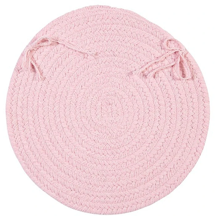Colonial Mills Bristol Chair Pads Blush Pink WL20A01 15" X 15" (Single) Chair Pads Rug