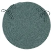Colonial Mills Bristol Chair Pads Teal WL27A0 15" X 15" (Set of 4) Chair Pads Rug