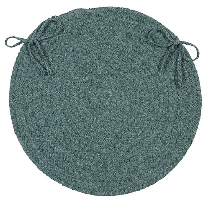 Colonial Mills Bristol Chair Pads Teal WL27A01 15" X 15" (Single) Chair Pads Rug